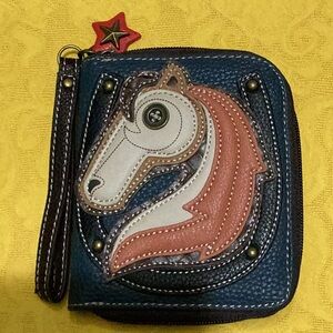 Chala Horse Zip  Around Wallet Wristlet